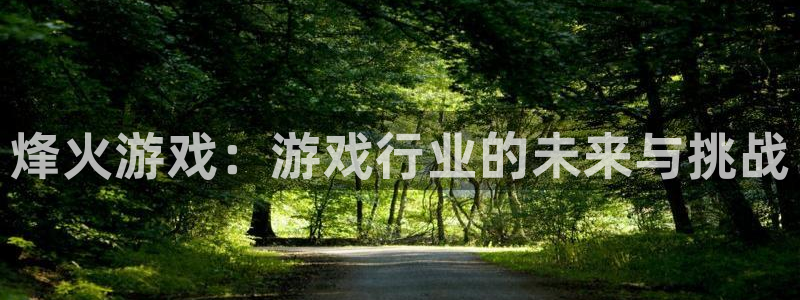 高德娱乐官网登录：烽火游戏：游戏行业的未来与挑战